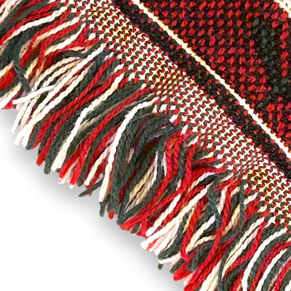 Goodwin Weavers Christmas Throw Tapestry Geese Sheep Shephards Trees 69 x 48 USA - Picture 5 of 14